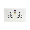 Tronic Twin Universal Socket with 1 USB