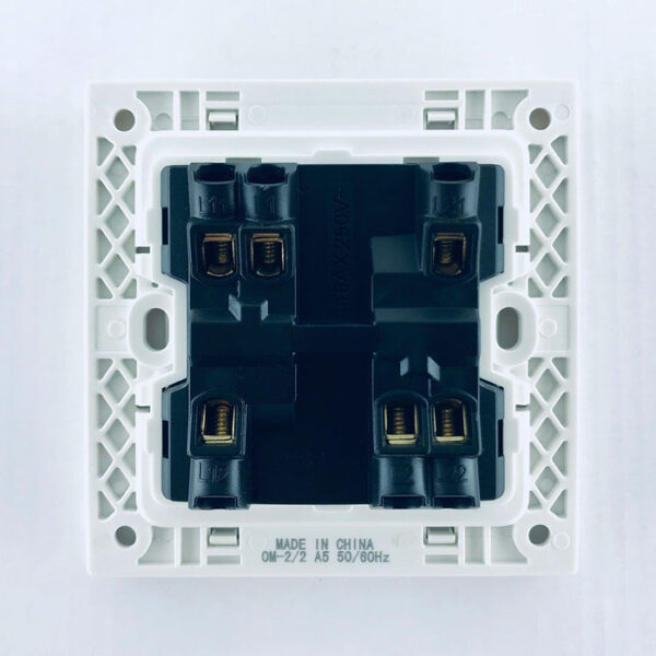 Tronic Big Button 2 Gang 2 Way Switch