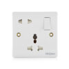 Tronic Single Universal Switch Socket 16Amps With 2 Pin