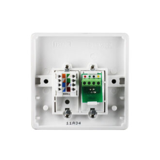 Tronic Telephone Socket RJ11 and Data Socket RJ45