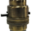 Tronic Brass Lamp Holder B22 (Pin)