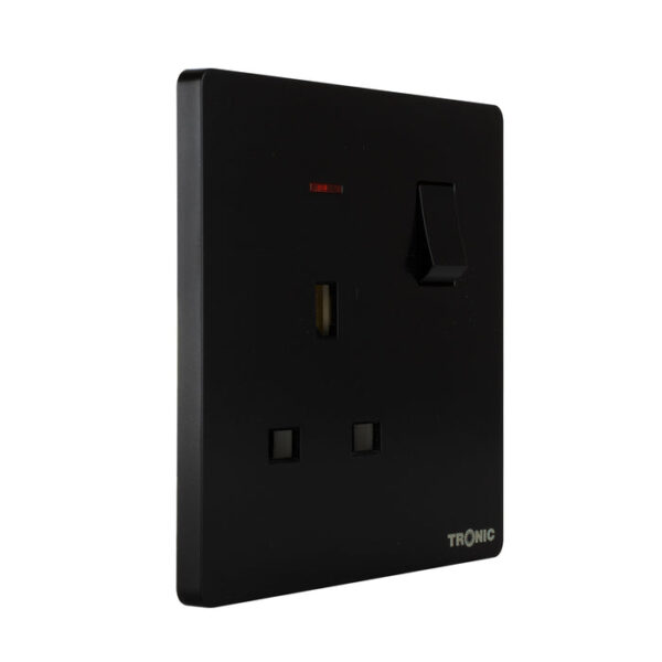 Tronic Single Switch Socket With Neon