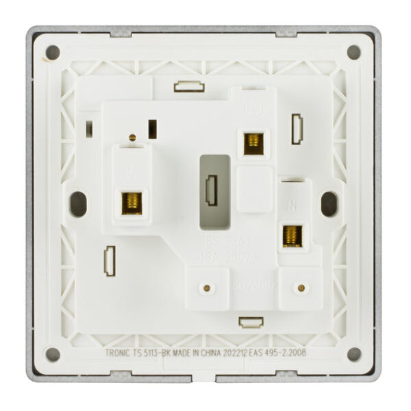 Tronic Single Switch Socket With Neon