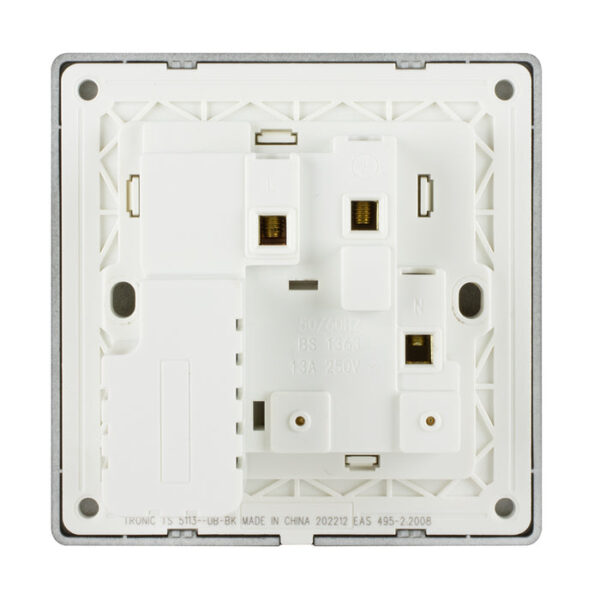 Tronic Single Switch Socket with USB + Type C