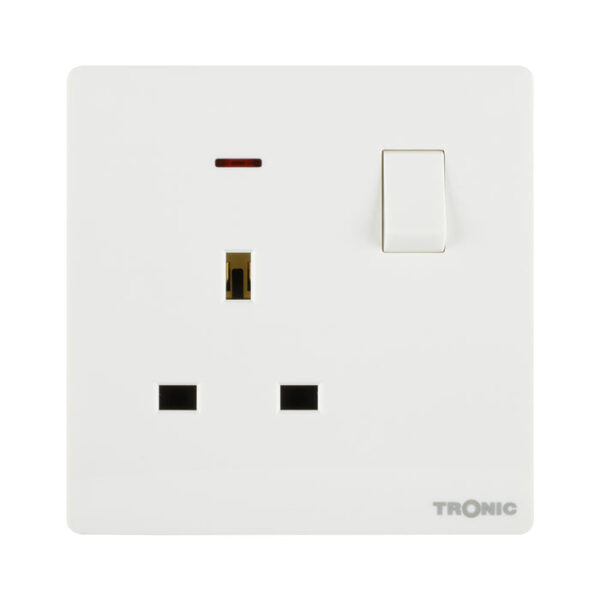 Tronic Single Switch Socket With Neon