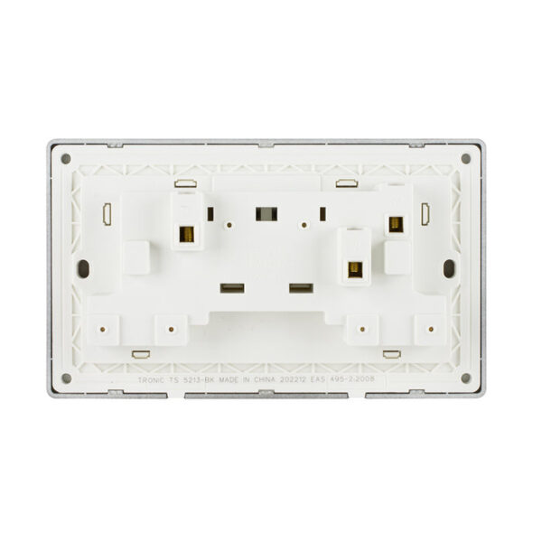 Tronic Twin Switch Socket with Neon