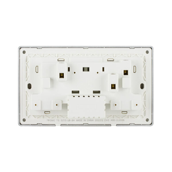 Tronic Twin Switch Socket with USB + Type C