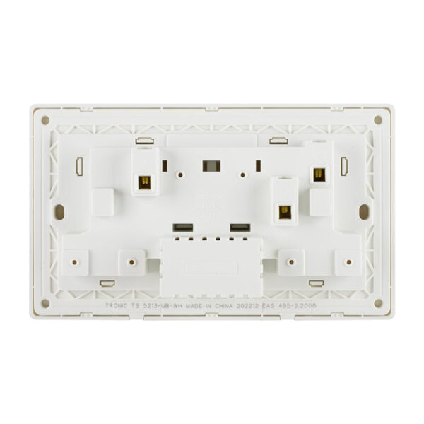 Tronic Twin Switch Socket with USB + Type C