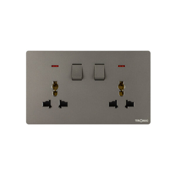 Tronic Universal Switch Socket Twin