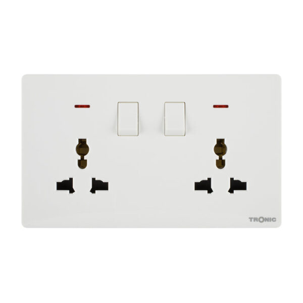 Tronic Universal Switch Socket Twin