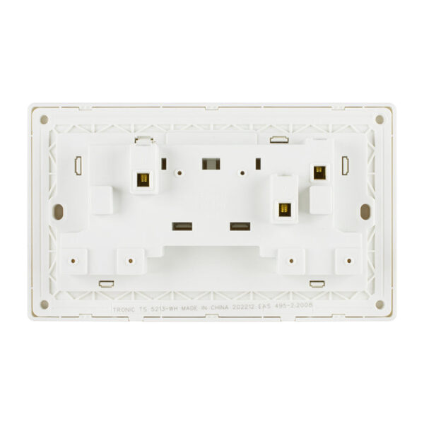 Tronic Twin Switch Socket with Neon