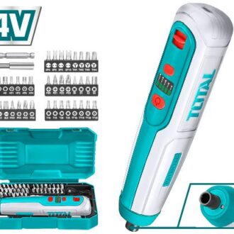 Total Screw Driver with 40pcs Bits Cordless Lithium Ion TSDLI0403