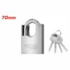 Total Anti Prying Steel Padlock 70mm with Iron Brass & Special Design Cylinder, 4 Iron Keys TSLK35701