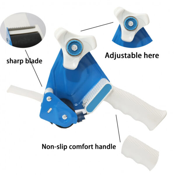 Tape Dispenser for 2" Tape, Dispenser Gun Seal Packing for Shipping, Moving, Carton and Box Sealing T15008