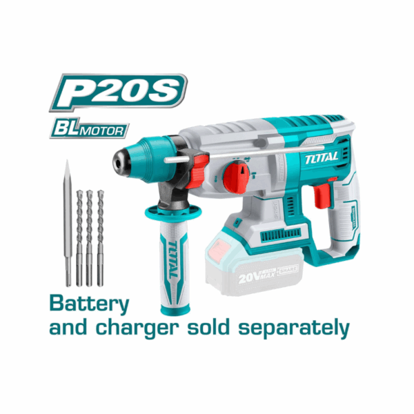 Total Drill Machine Cordless Li-Ion Rotary 20V TRHLI20228