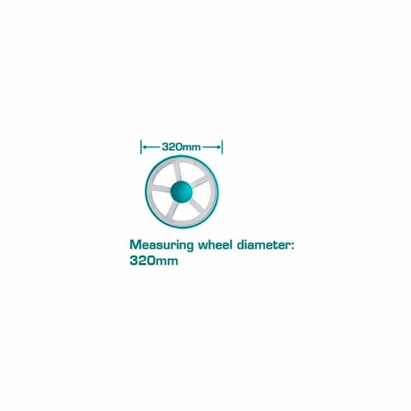 Total Odometer Measuring Wheel 99999.9m with Inch & Metric, Digital Display TMT19923