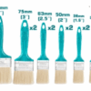 Total Paint Brush Set 12pcs THT84501201