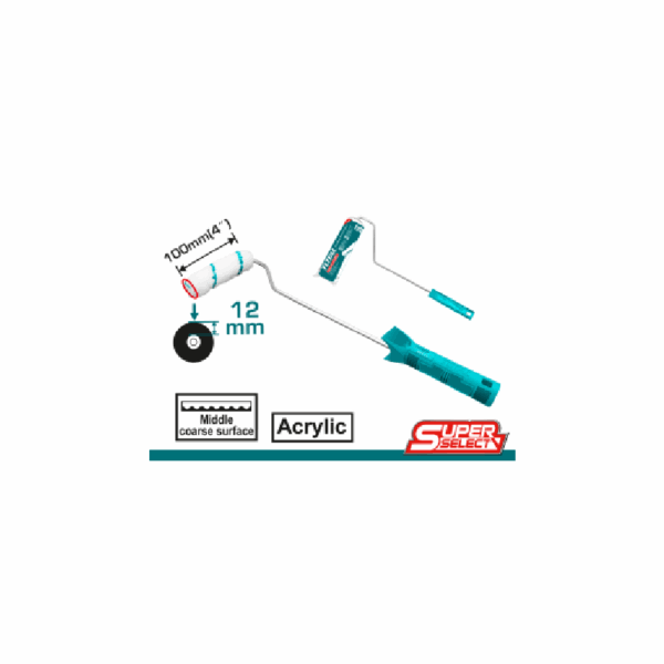 Total Paint Roller Brush Inner Wall 100mm THT85046