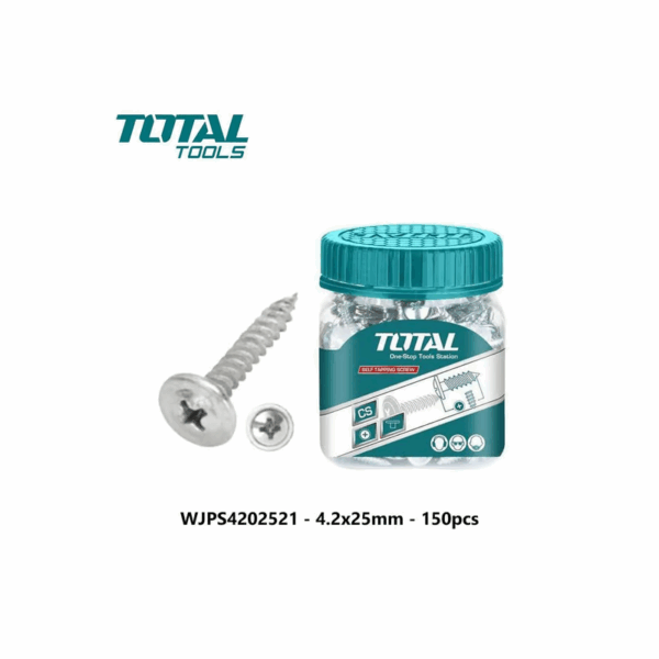 Total Self Tapping Screw 4.2 x 25mm 150pcs WJPS4202521