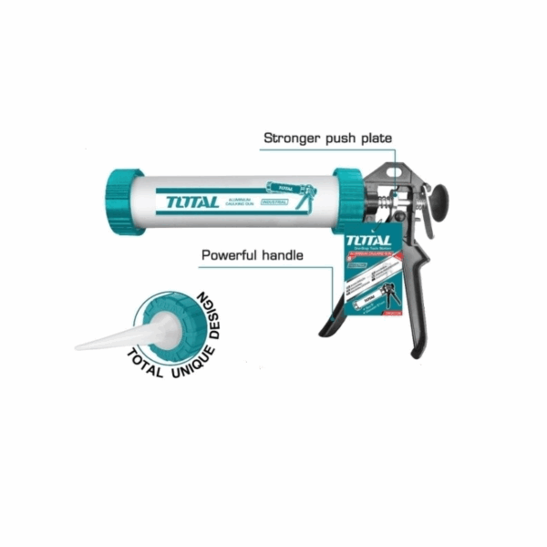 Total Aluminium Silicon Gun Caulking Gun 15" THT20115