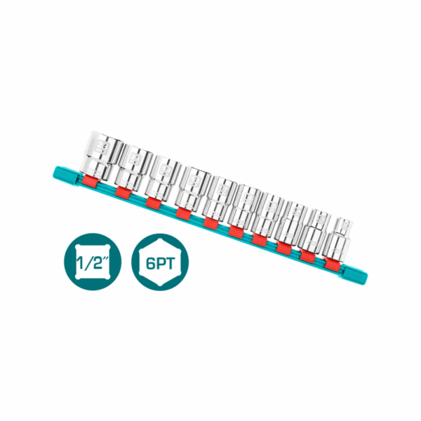 Total Socket Spanner Set 1/2" Pack of 10 THT121101