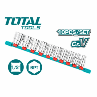 Total Socket Spanner Set 1/2" Pack of 10 THT121101