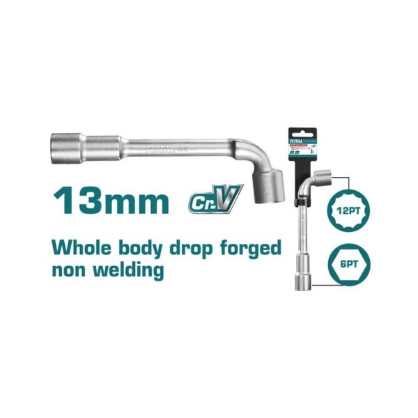 Total Socket Wrench L-Angled 13mm THWL1306