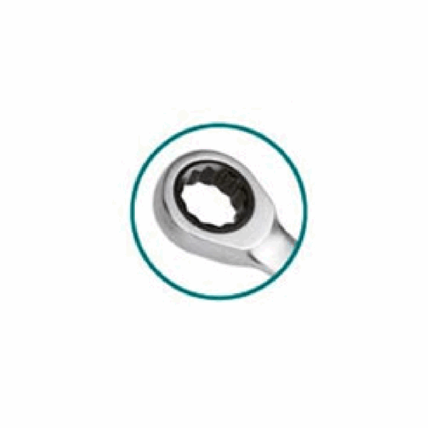 Total Spanner Combination Ratchet Type 8mm TCSPAR081