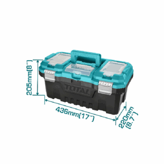 Total Plastic Tool Box 17" Empty TPBX0172