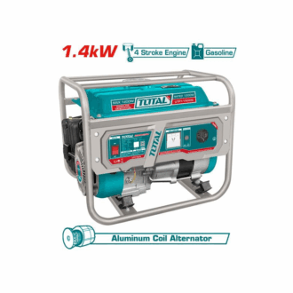 Total Gasoline Generator 1.4kW with 4 Stroke Engine, Air Cooling Sytem, 5.5L Fuel Tank TP115005