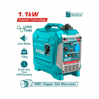 Total Inverter Gasoline Generator 1.1kW with 4 Stroke Engine, Air Cooling Sytem, 3L Fuel Tank TP515006