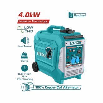 Total Inverter Gasoline Generator 4.0kW with 4 Stroke Engine, Air Cooling Sytem, 12L Fuel Tank TP547506E