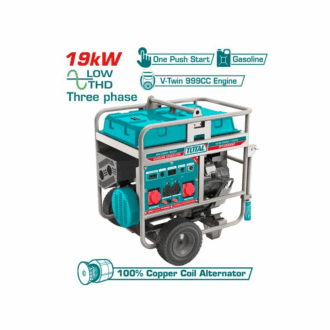 Total Gasoline Generator 19kW with Three Phase, 4 Stroke Engine, Air Cooling Sytem, 65L Fuel Tank TP1200006T