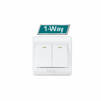 Total 2 Gang Switch Electric 1 Way 16A THESSH02101