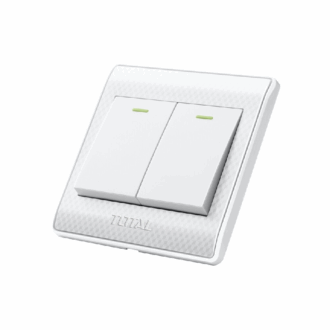 Total 2 Gang Switch Electric 1 Way 16A THESSH02101
