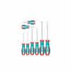Total Screwdriver Set with S2 Blade, Round Shank TKSDS0826 (Pack of 8pcs)