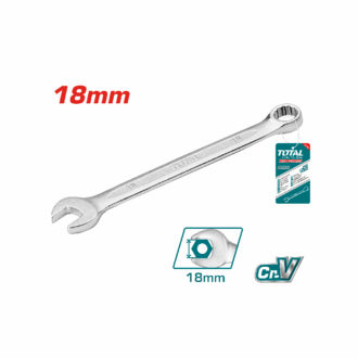 Total Combination Spanner 18mm, Chrome Plated, Matt Finish TCSPA181