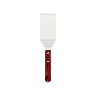 Tramontina Frying Spatula 4" Stainless Steel Blade, Red Polywood Treated Wood Handle 21165/174