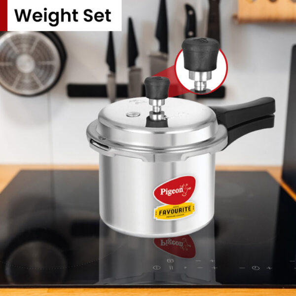 Pigeon Pressure Cooker 10L Deluxe Aluminium Outer Lid Gas Stove Compatible Ergonomically Designed Handle PP10