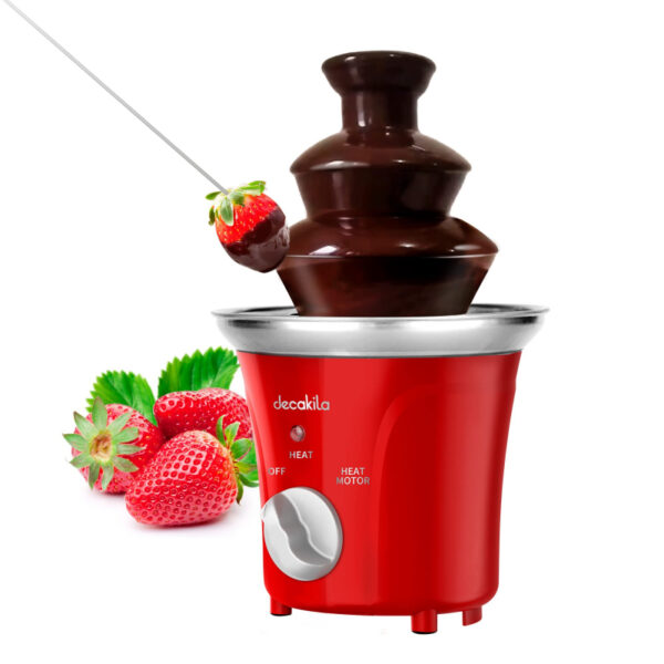 Decakila Chocolate Fountain 70W 3 Levels Of Melting Stainless Steel Plastic Body Fondue Chocolate Fountain KETT011R
