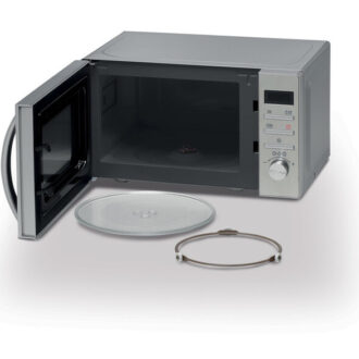 Kenwood 22L Microwave Oven with Digital Display 5 Power Levels Defrost Function Stainless Steel Auto Menu 95 Minutes Timer Clock Function 700W MWM22.000BK