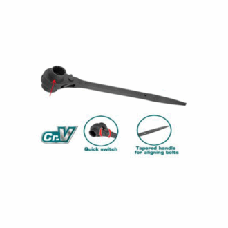 Total Ratchet Wrench Double Socket 19 x 22mm THTRSW19221