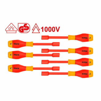 Total Screw Driver Nut 7pcs Set Insulated THKISD0701