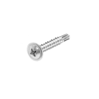 Total Self Drilling Truss Head Screw 8x1-1/4" for Phillips Drive, Zinc Plated Finish 320pcs THWTD81141