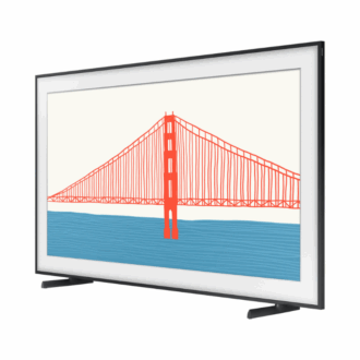 Samsung 65" QLED 4K The Frame TV with Art Mode, Customizable Bezel, Dual LED, PC on TV, AI Upscaling, Solar Cell Remote 65LS03A