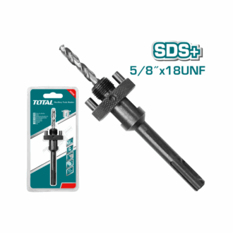 Total Hole Saw Arbor SDS Plus Shank, 5/8"-18UNF Thread TAC4204