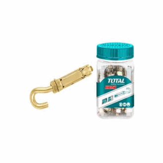 Total Raw Bolt Anchor With Hook M6 16pcs WJHA0607531