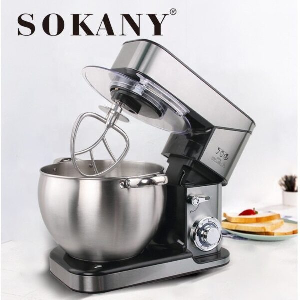 Sokany Electric Stand Mixer 2000W 10L 6 Speed + Pulse 3 Attachments SC-623