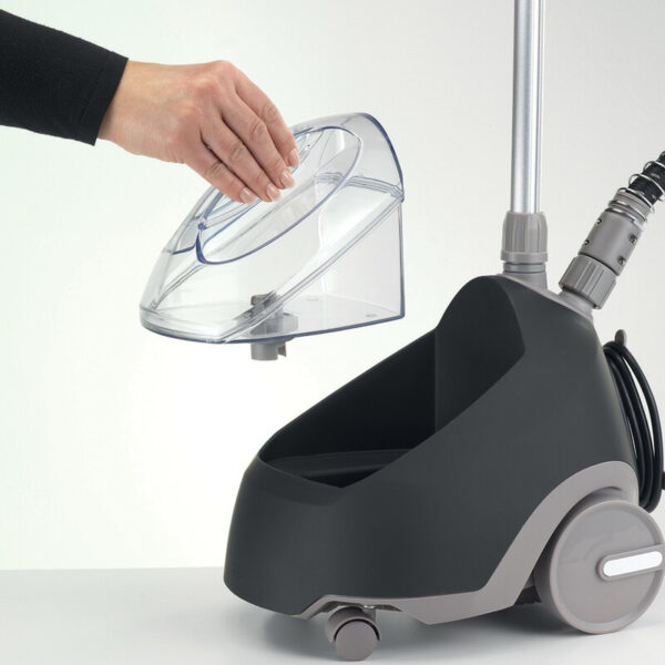 Kenwood Garment Steamer 1500W with 2L Water Tank Capacity Rotary Wheels Folding Rack Trouser Press Glove GSP65.500BK