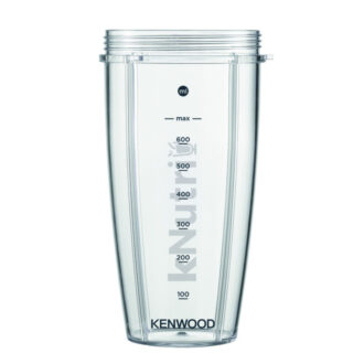 Kenwood Personal Blender 600W Smoothie Blender/Smoothie Maker 600W with 2 x 700ml & 600ml Tritan Smoothie2Go Bottle and Lid Ice Crush Function BSP70.180SL